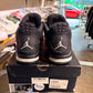 Air Jordan 4 Black Canvas UK 8.5