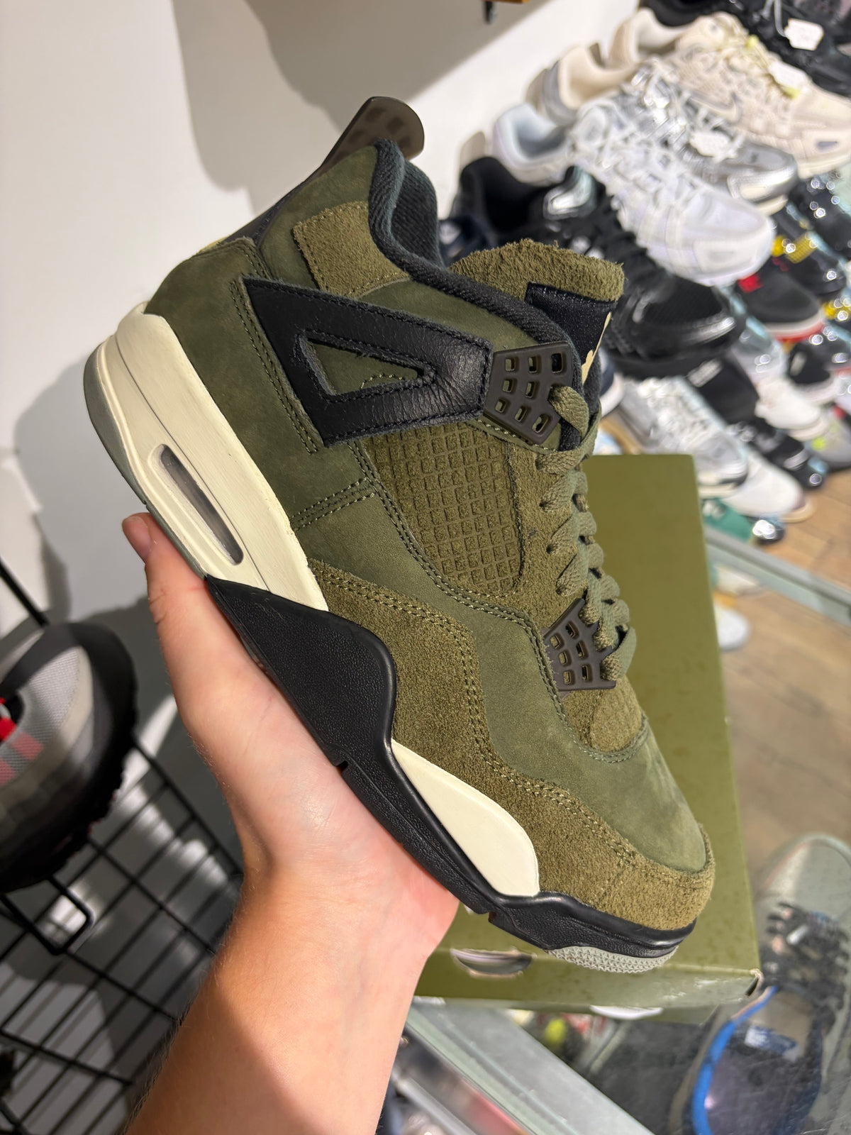 Jordan 4 Olive Craft UK 6.5 #219