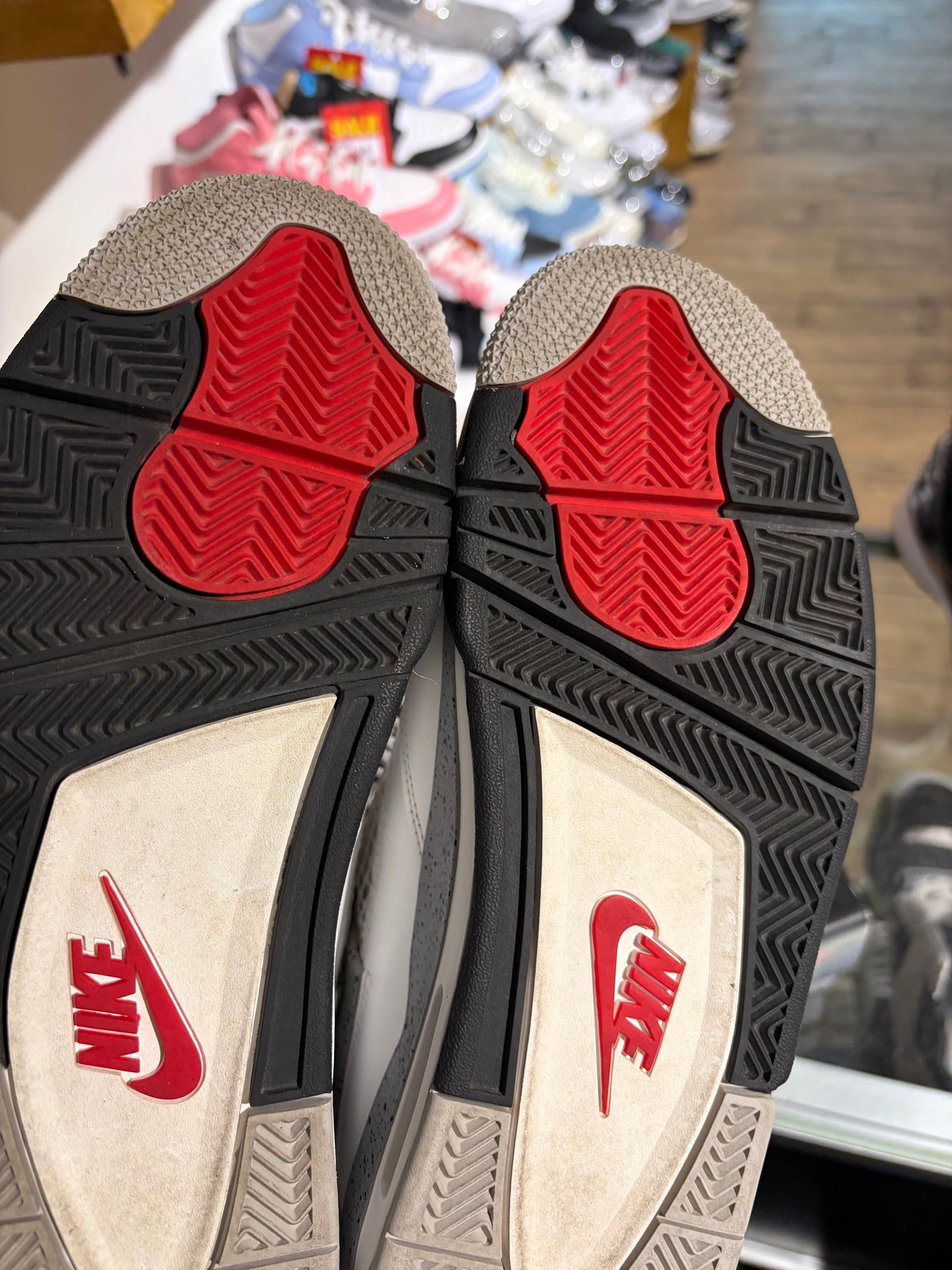 Nike Air Jordan 4 White Cement UK 8