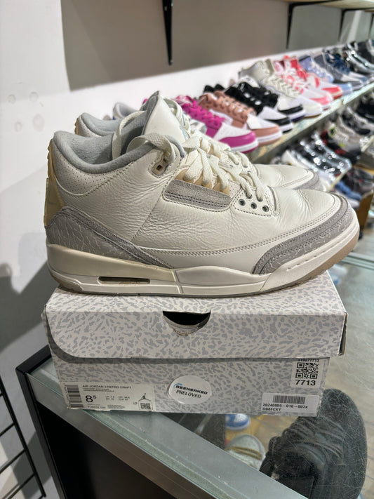 Jordan 3 Ivory Craft UK 7.5