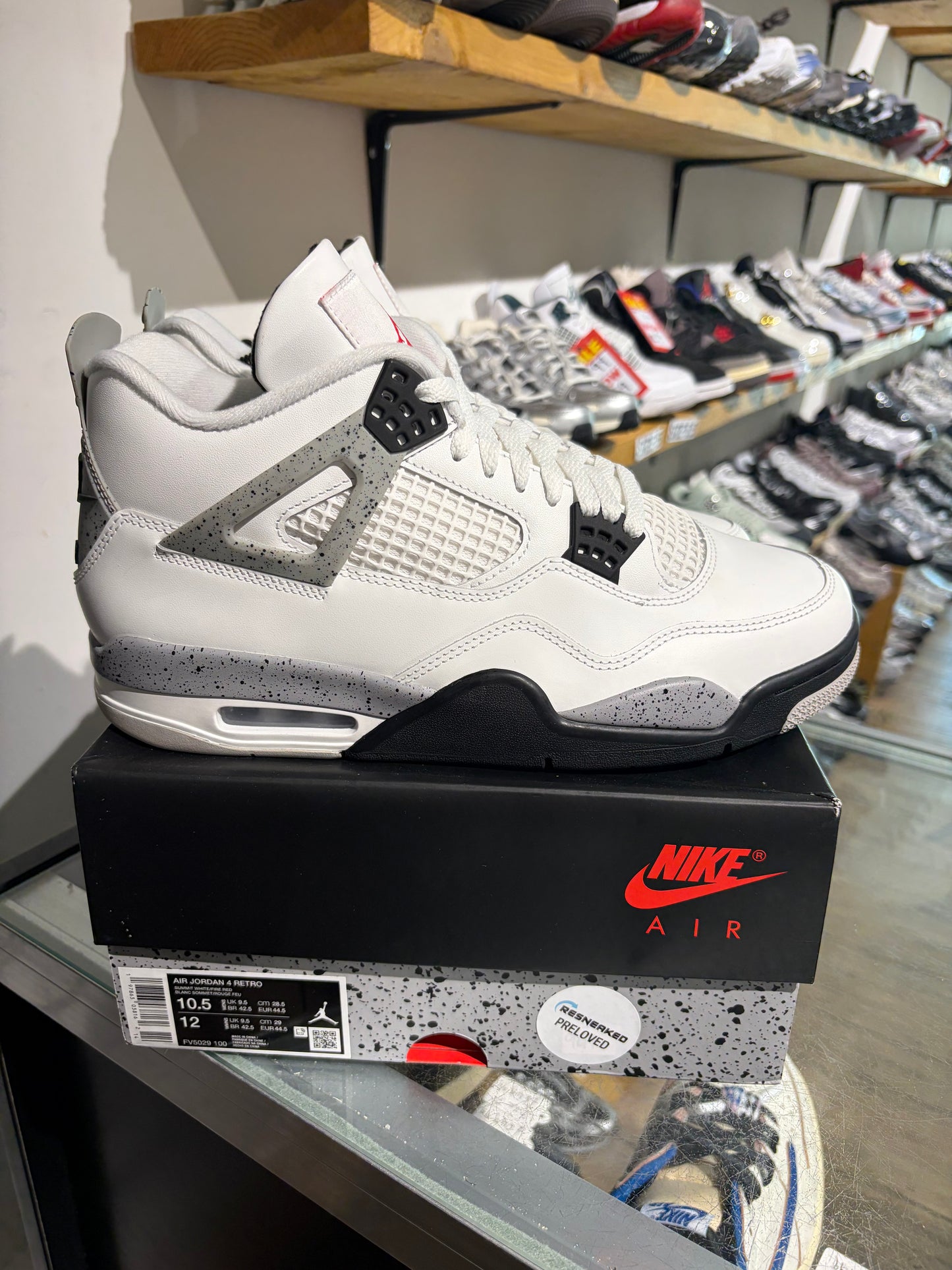 Jordan 4 White Cement UK 9.5 #229