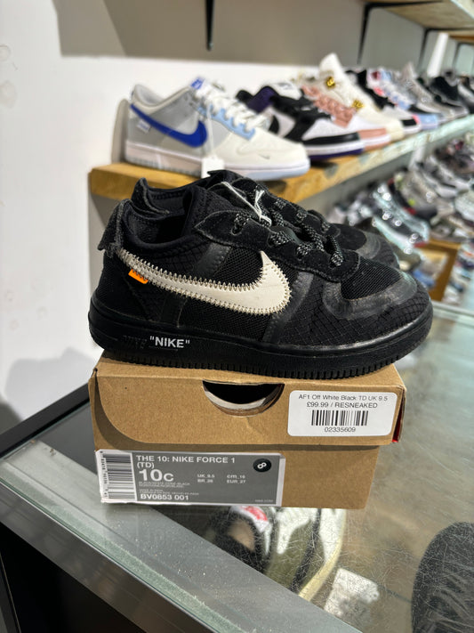 AF1 Off White Black TD UK 9.5