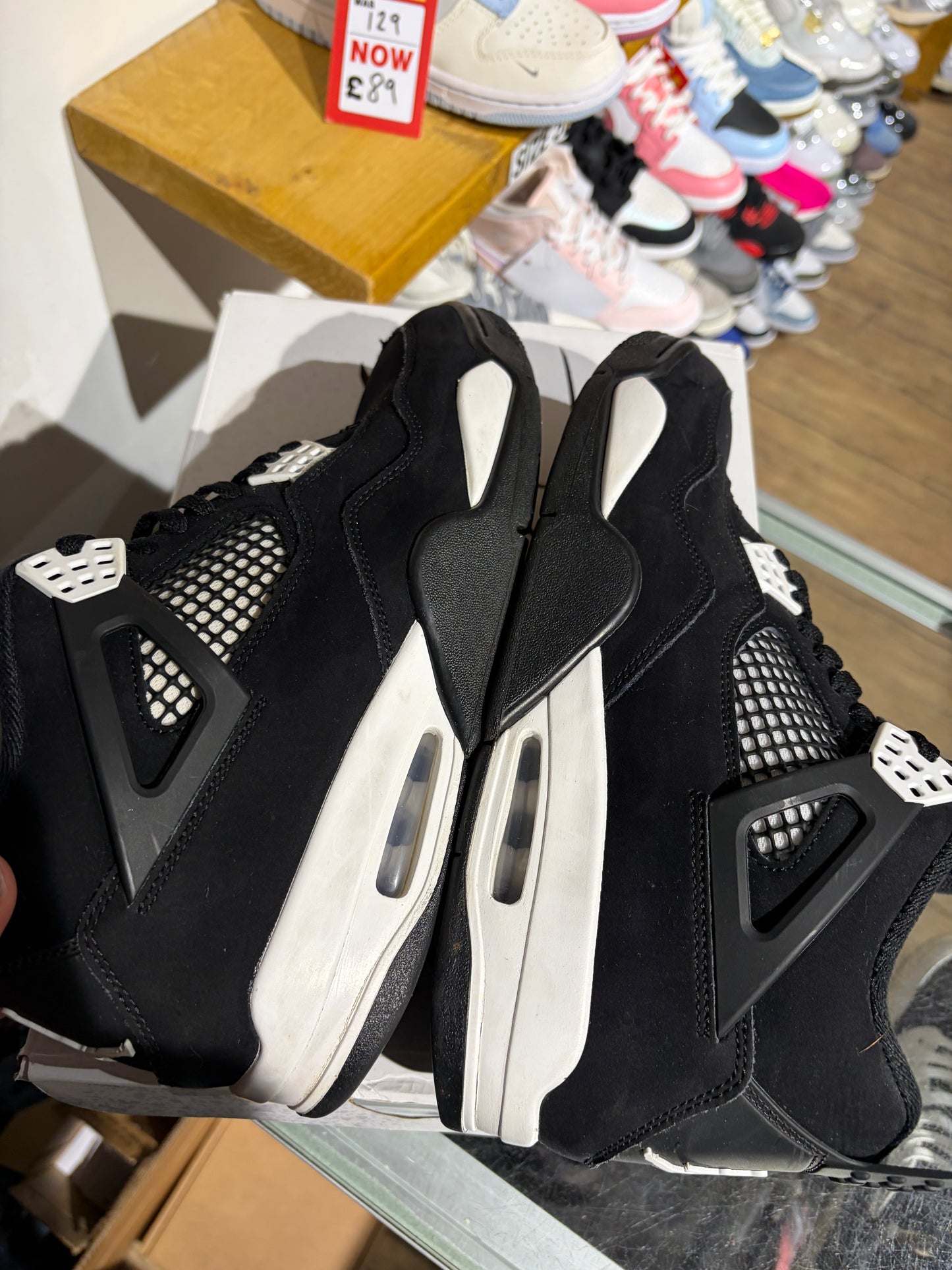 Jordan 4 White Thunder UK 10