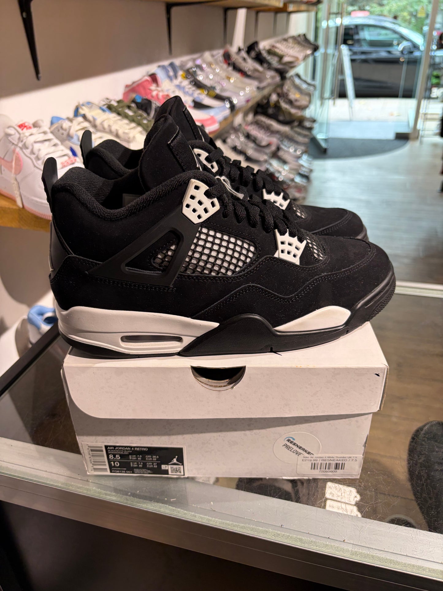 Nike Air Jordan 4 White Thunder UK 7.5