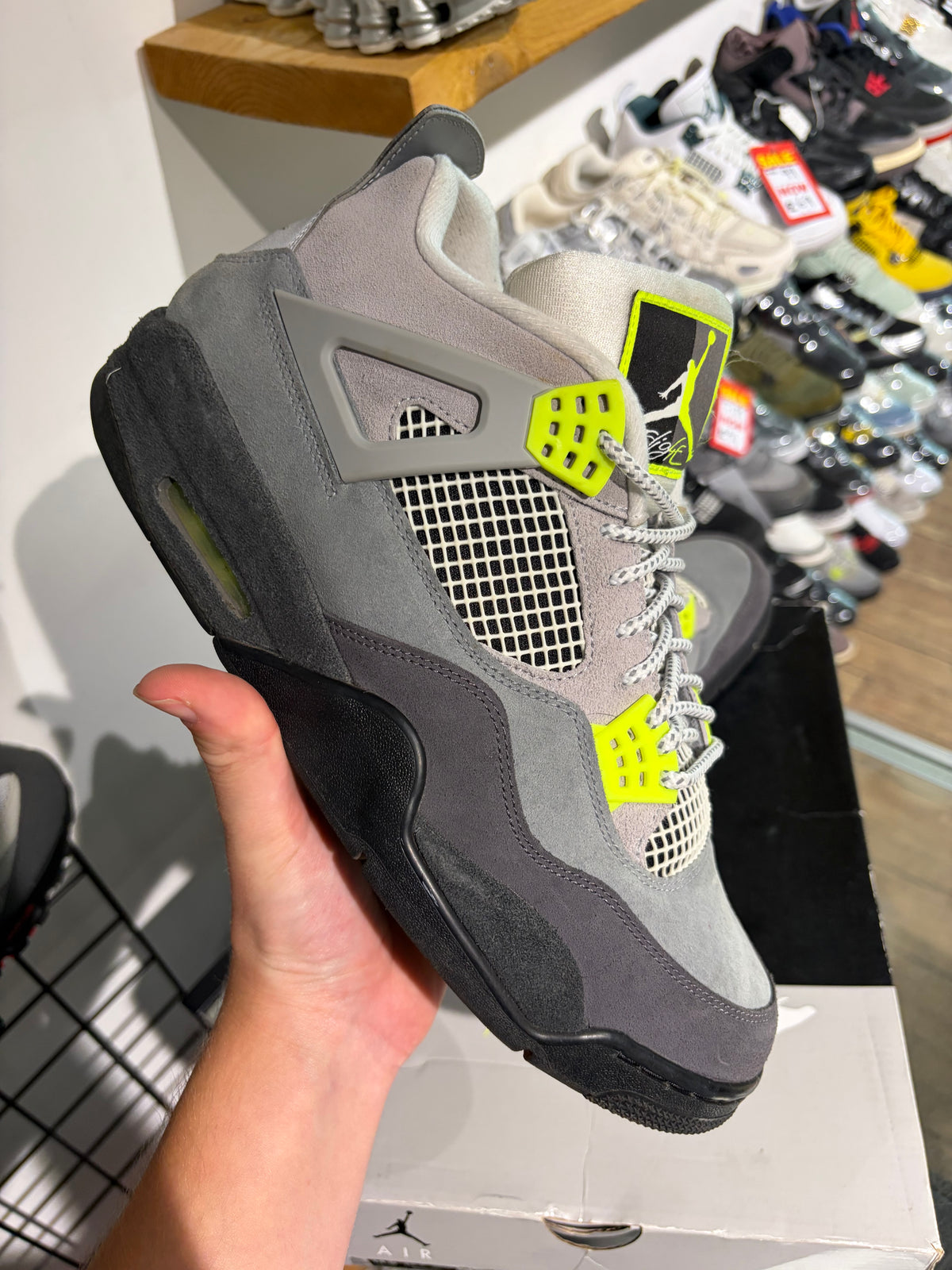 Jordan 4 Neon UK 12 #233