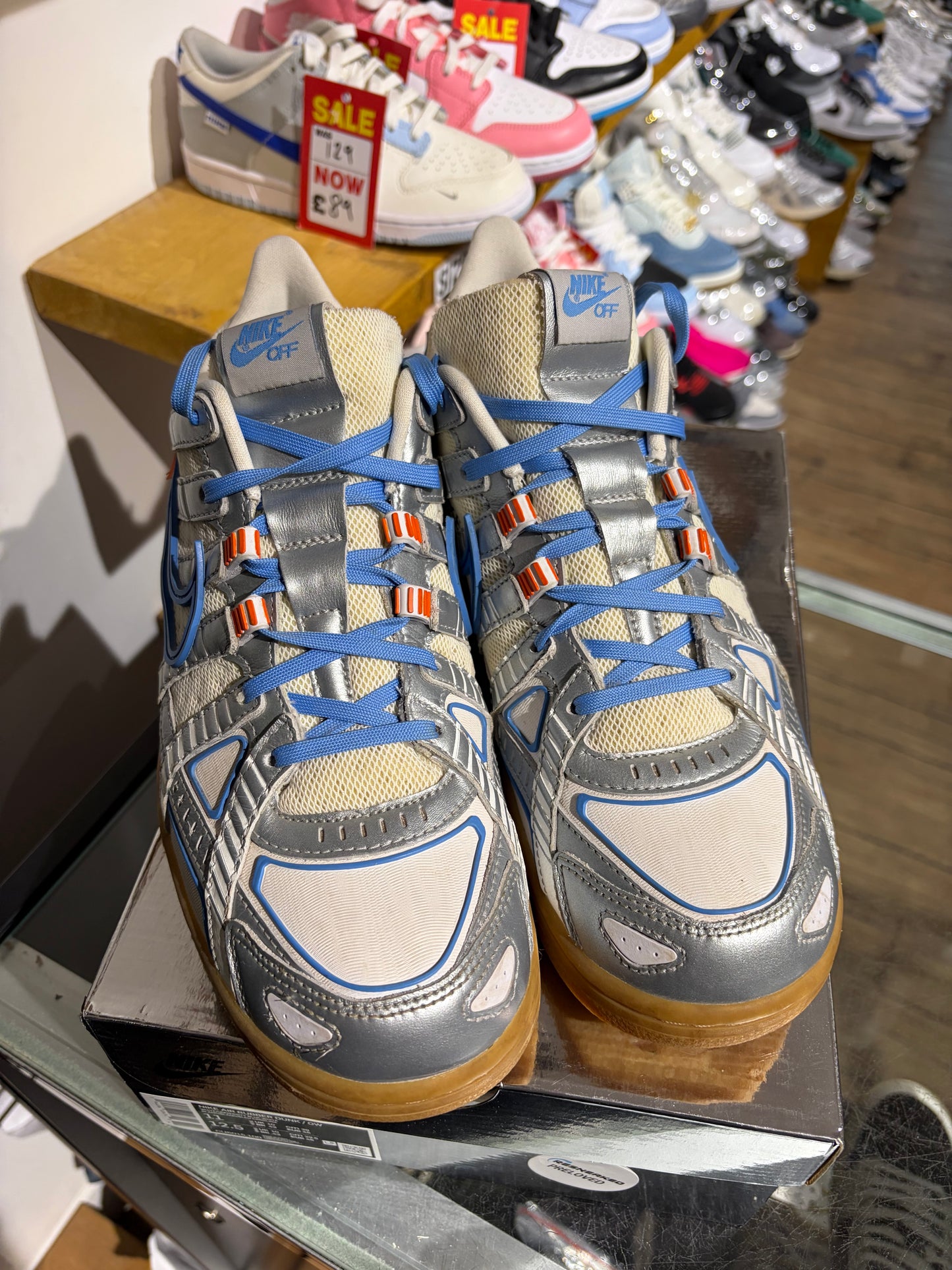 Nike x Off-White Rubber Dunk UNC UK 10