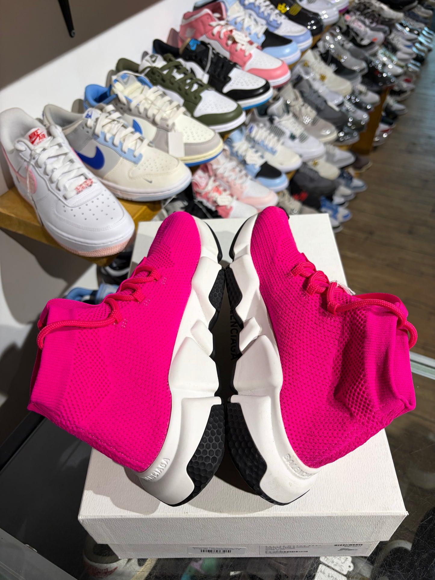 Balenciaga Pink Sock Runner UK 4
