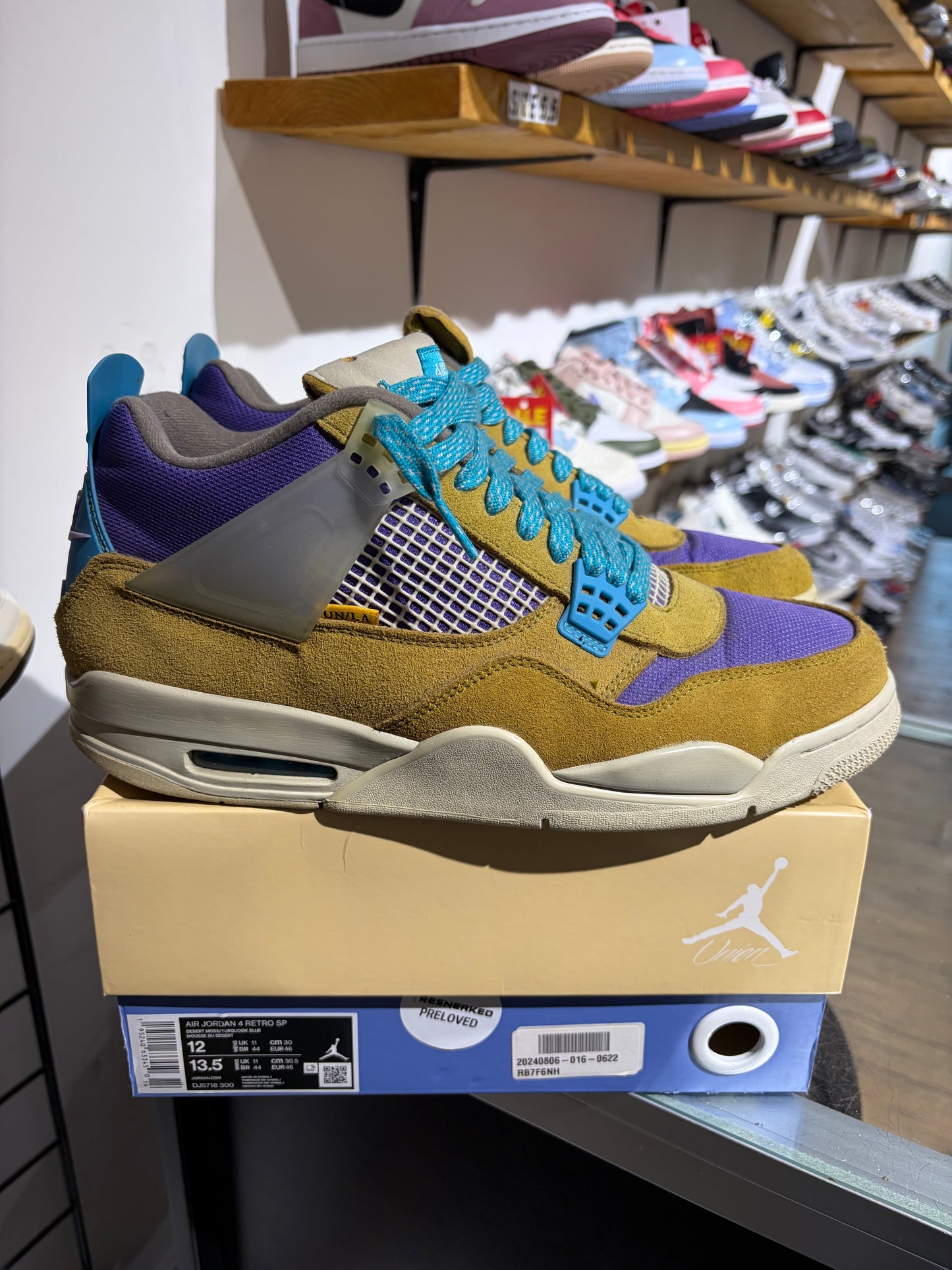 Union x Air Jordan 4 30th Anniversary Desert Moss UK 11