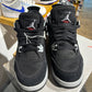 Jordan 4 Black Canvas UK 6 (GS)