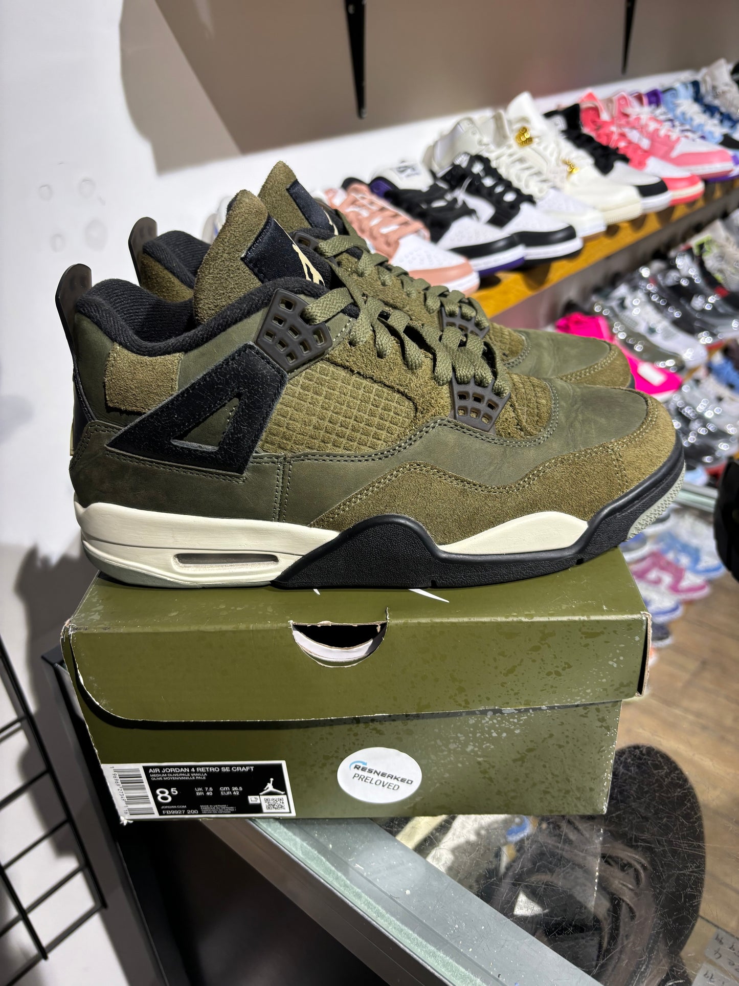 Air Jordan 4 Olive Craft UK 7.5