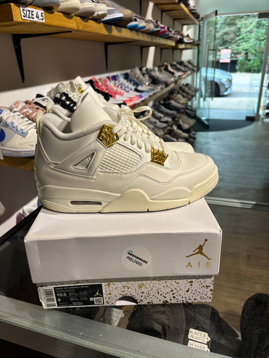 Nike Air Jordan 4 Metallic Gold (W) UK 8