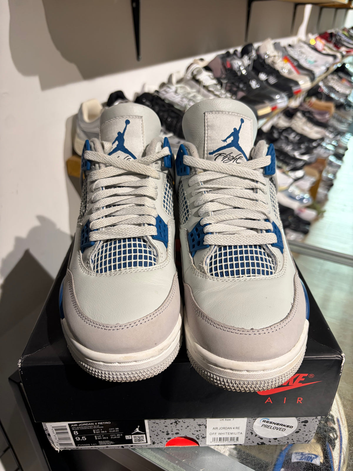 Jordan 4 Military Blue UK 7 #345