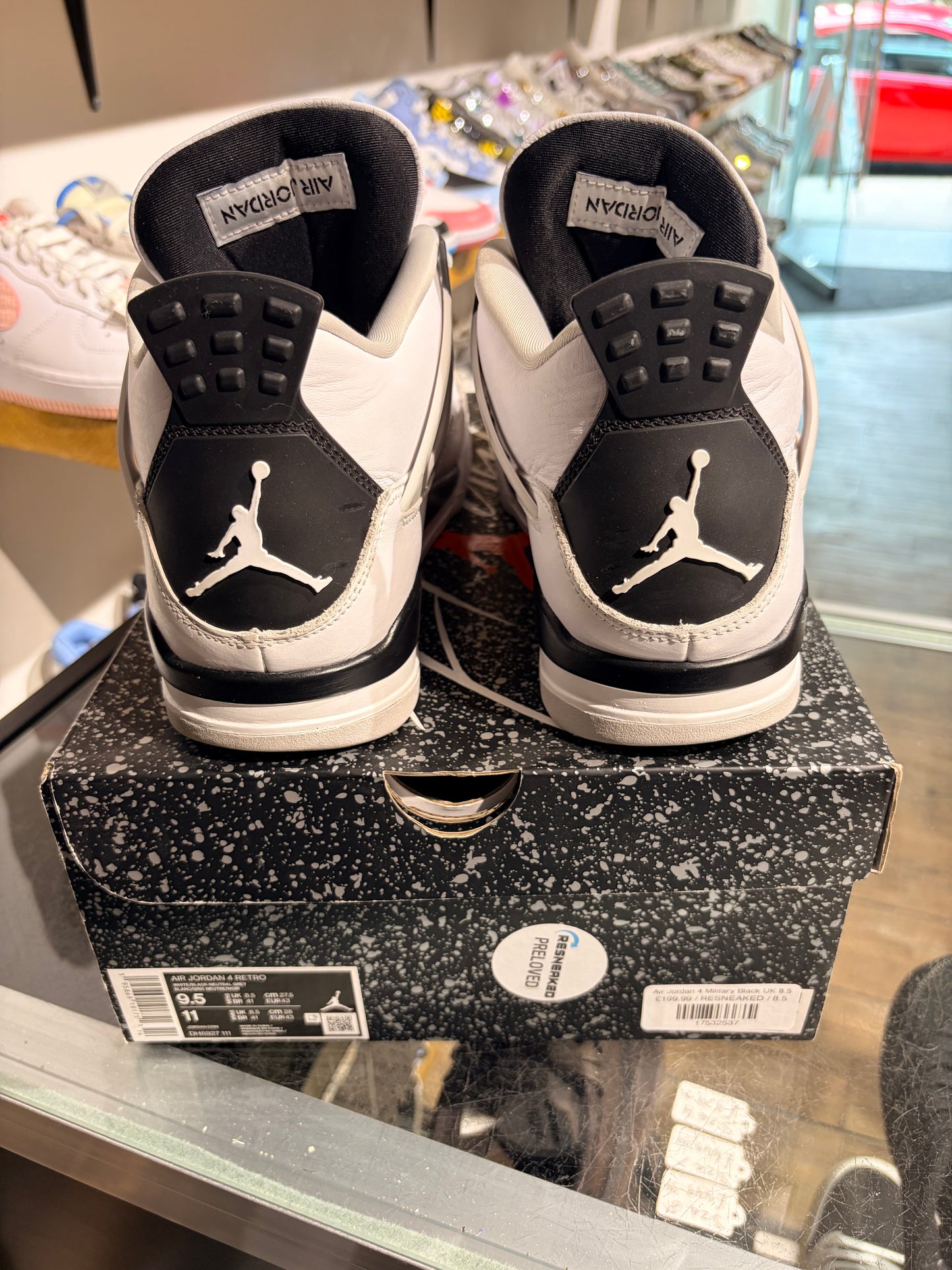 Air Jordan 4 Military Black UK 8.5