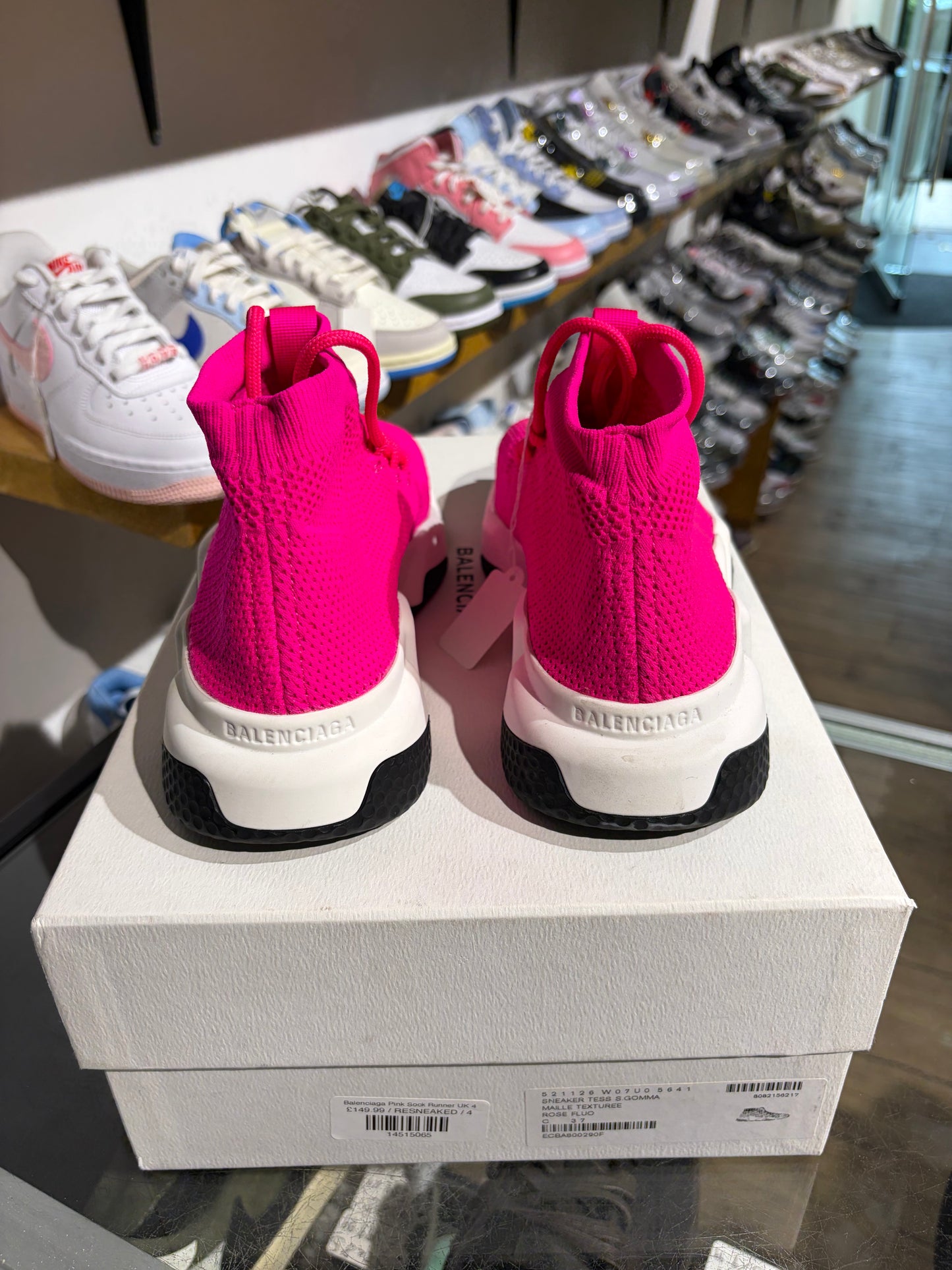 Balenciaga Pink Sock Runner UK 4