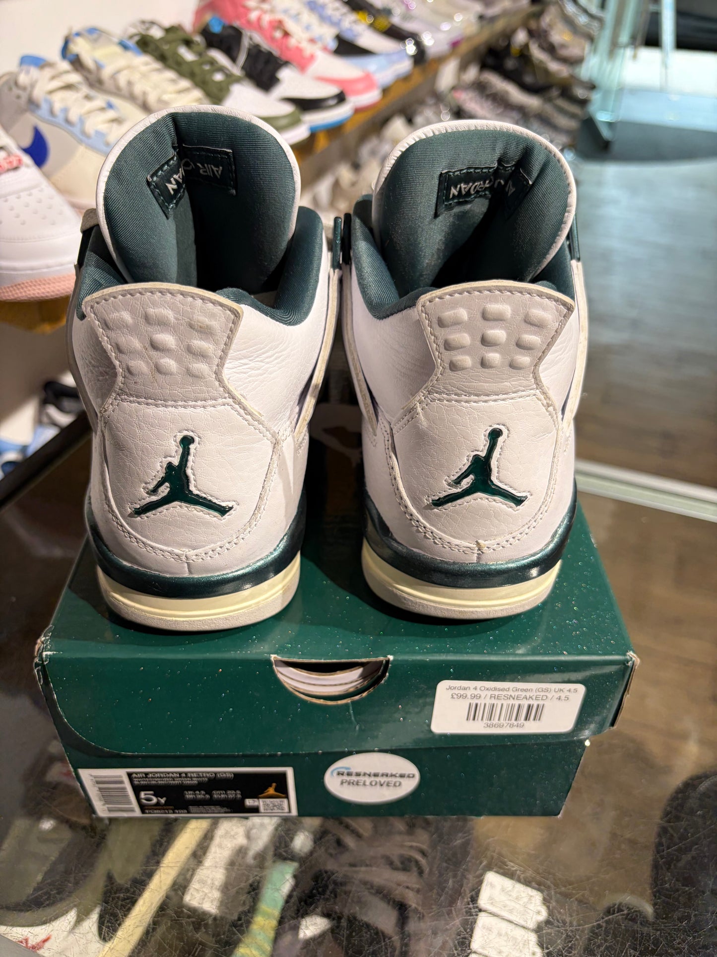 Jordan 4 Oxidised Green (GS) UK 4.5