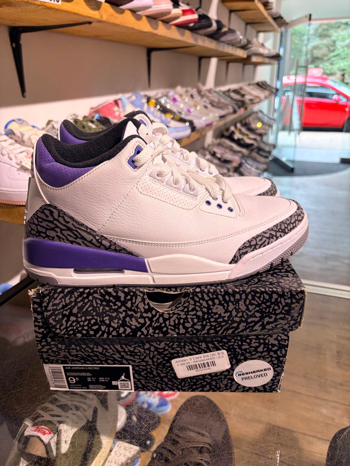 Jordan 3 Dark Iris UK 8.5
