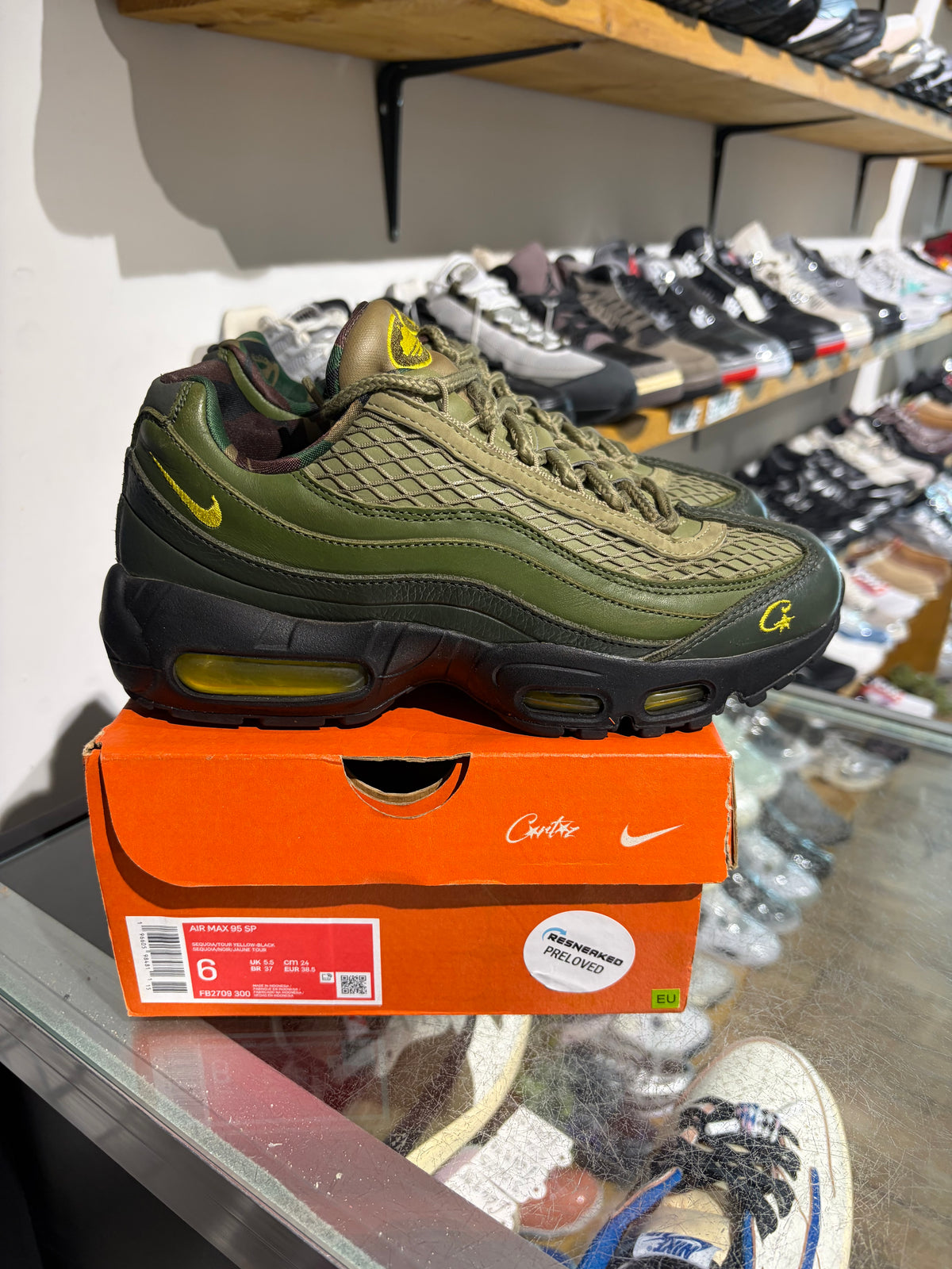Nike AM95 Corteiz Gutta Green UK 5.5 #334