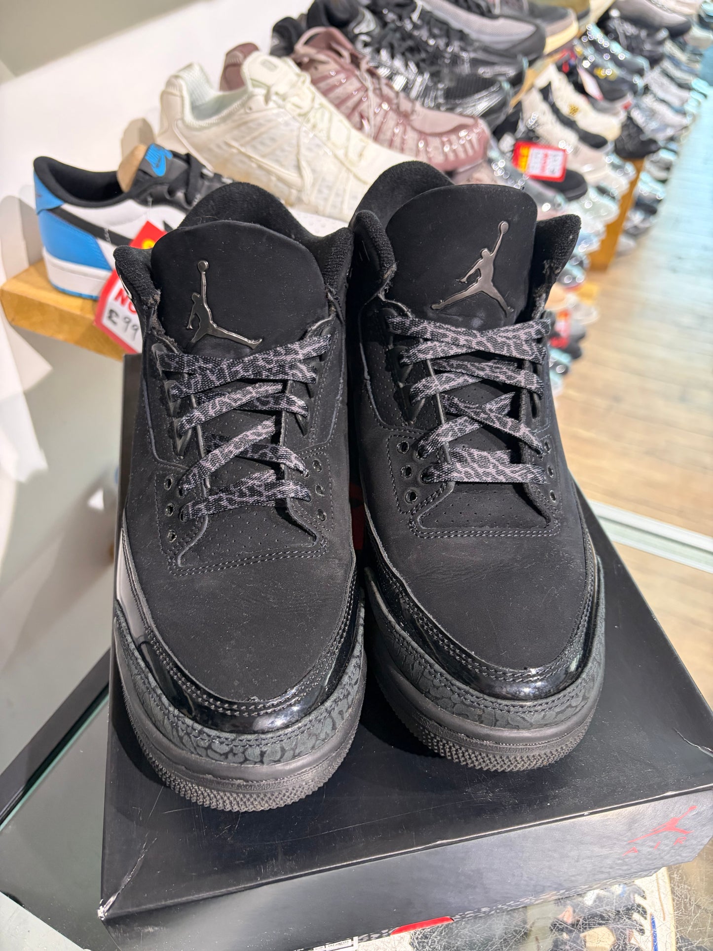 Jordan 3 Black Cat UK 8.5