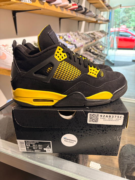 Air Jordan 4 Yellow Thunder UK 8.5