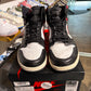 Air Jordan 1 Retro High Black Gym Red UK 11