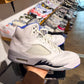 Air Jordan 5 Retro White Stealth UK 8