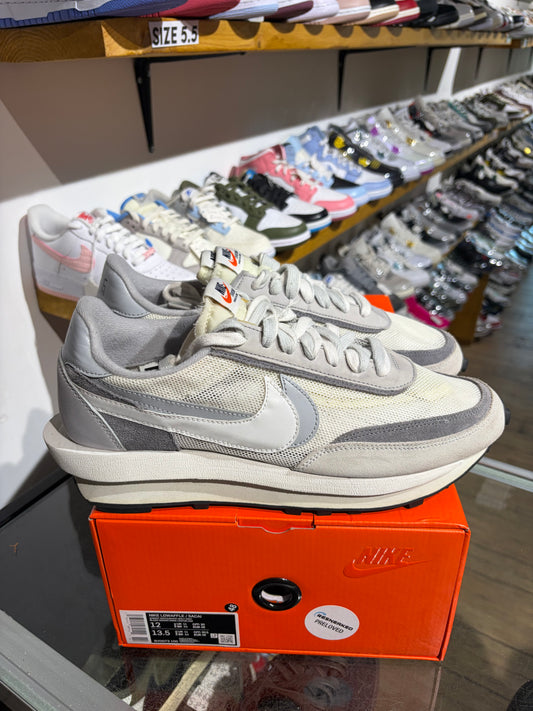 Nike LDWaffle x Sacai White Grey UK 11
