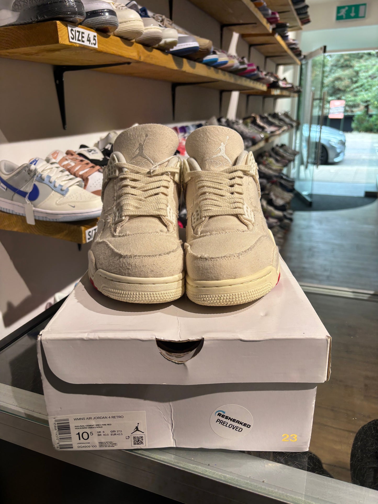 Jordan 4 Blank Canvas (W) UK 8