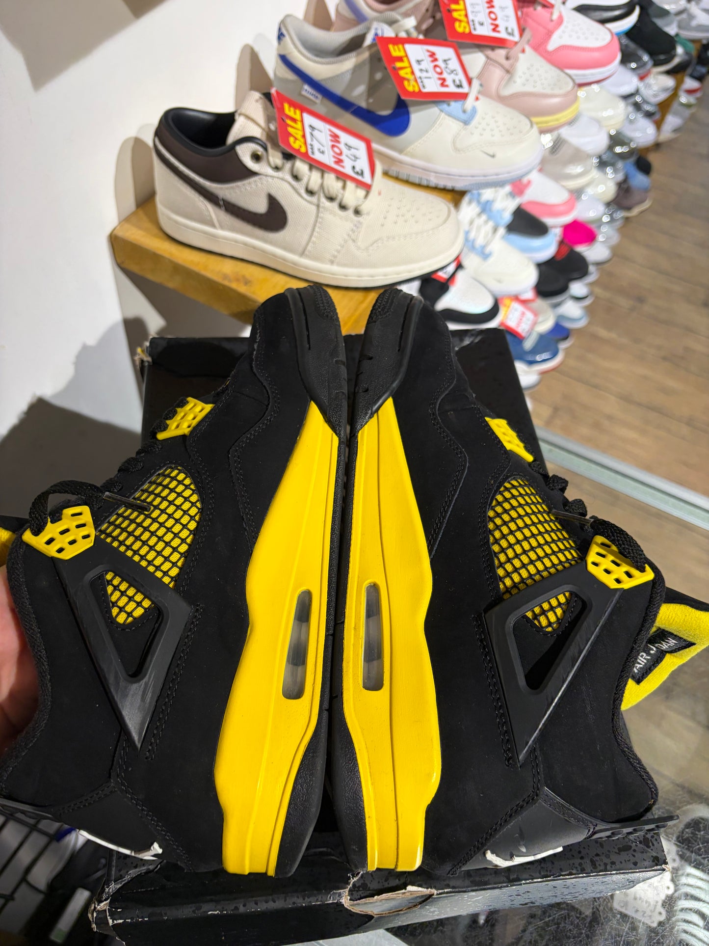 Air Jordan 4 Yellow Thunder UK 9.5