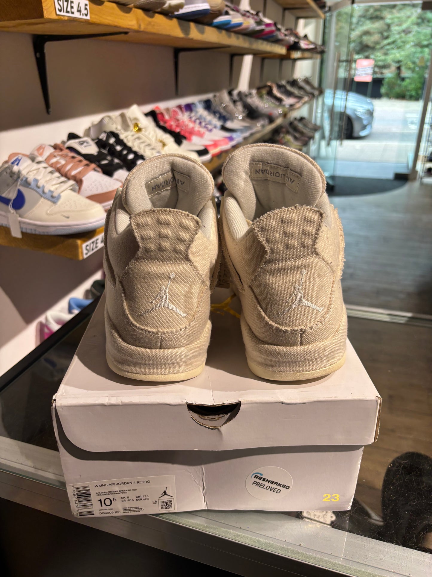 Jordan 4 Blank Canvas (W) UK 8