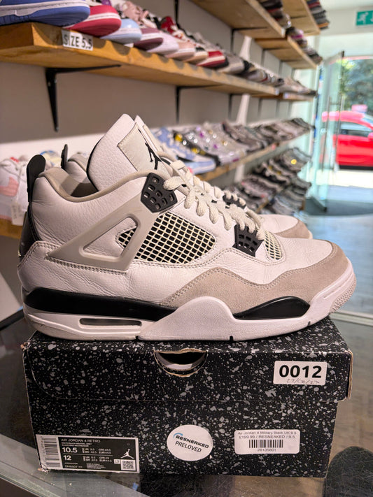 Air Jordan 4 Military Black UK 9.5
