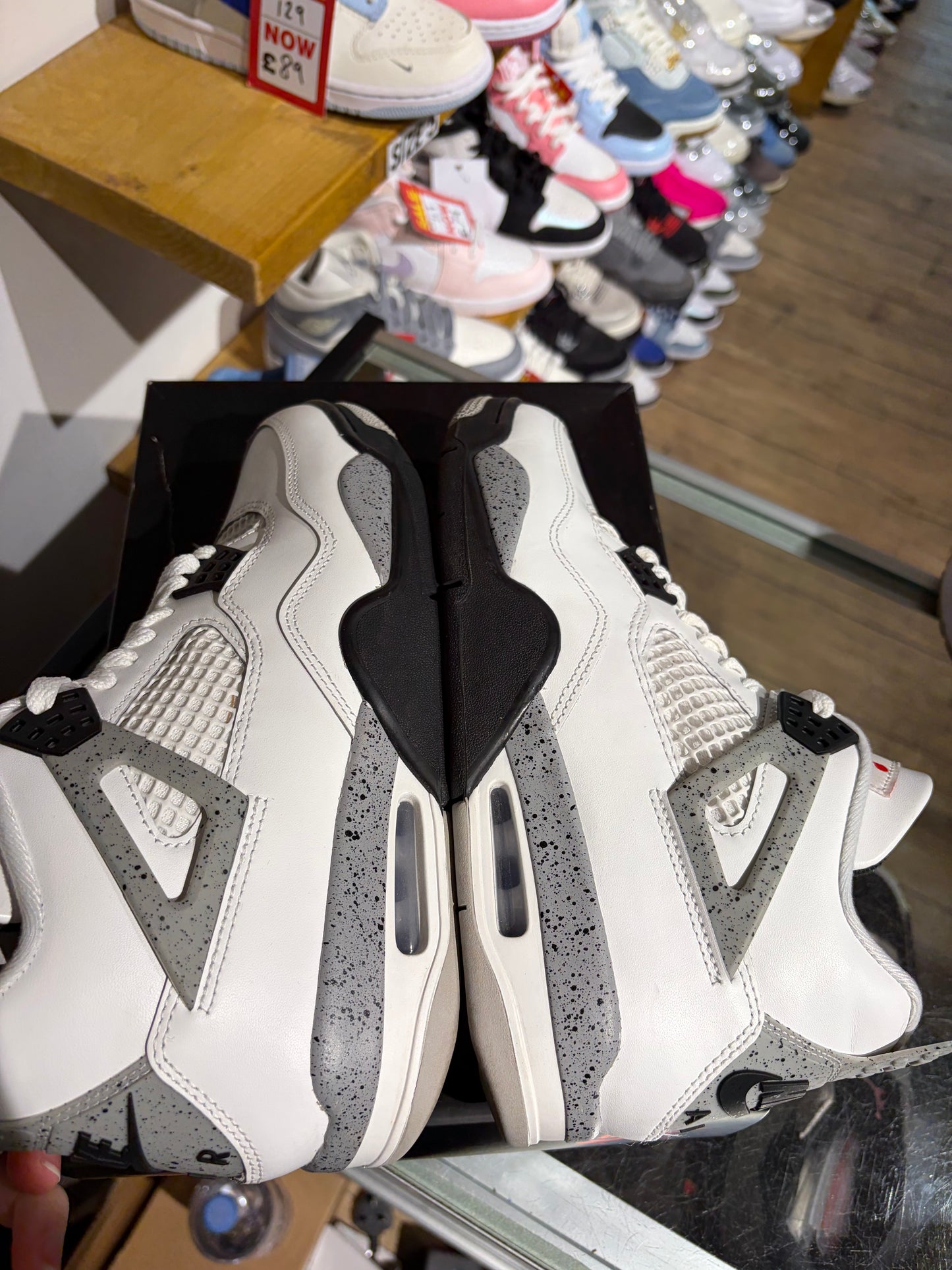Nike Air Jordan 4 White Cement UK 8