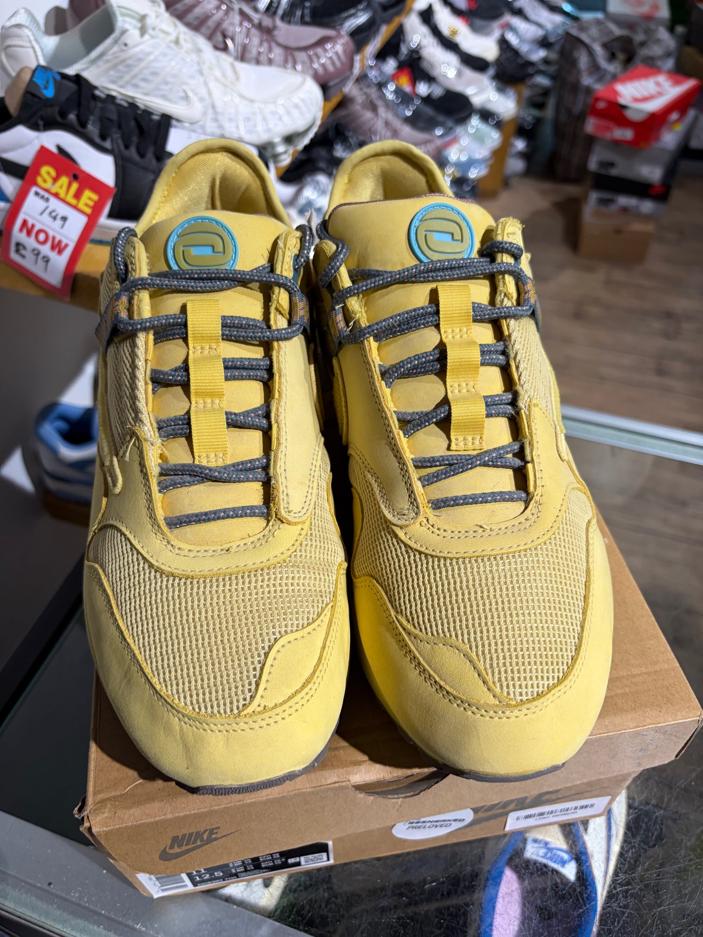 Nike Air Max 1 x Travis Scott Cactus Jack Saturn Gold UK 10