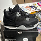 Air Jordan 4 Black Canvas UK 7.5