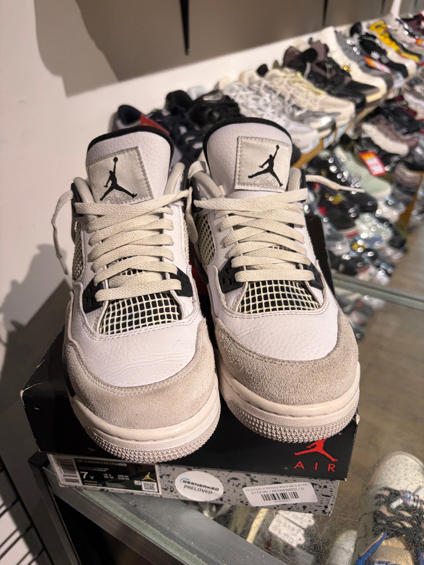 GS Jordan 4 Military Black UK 6 #179