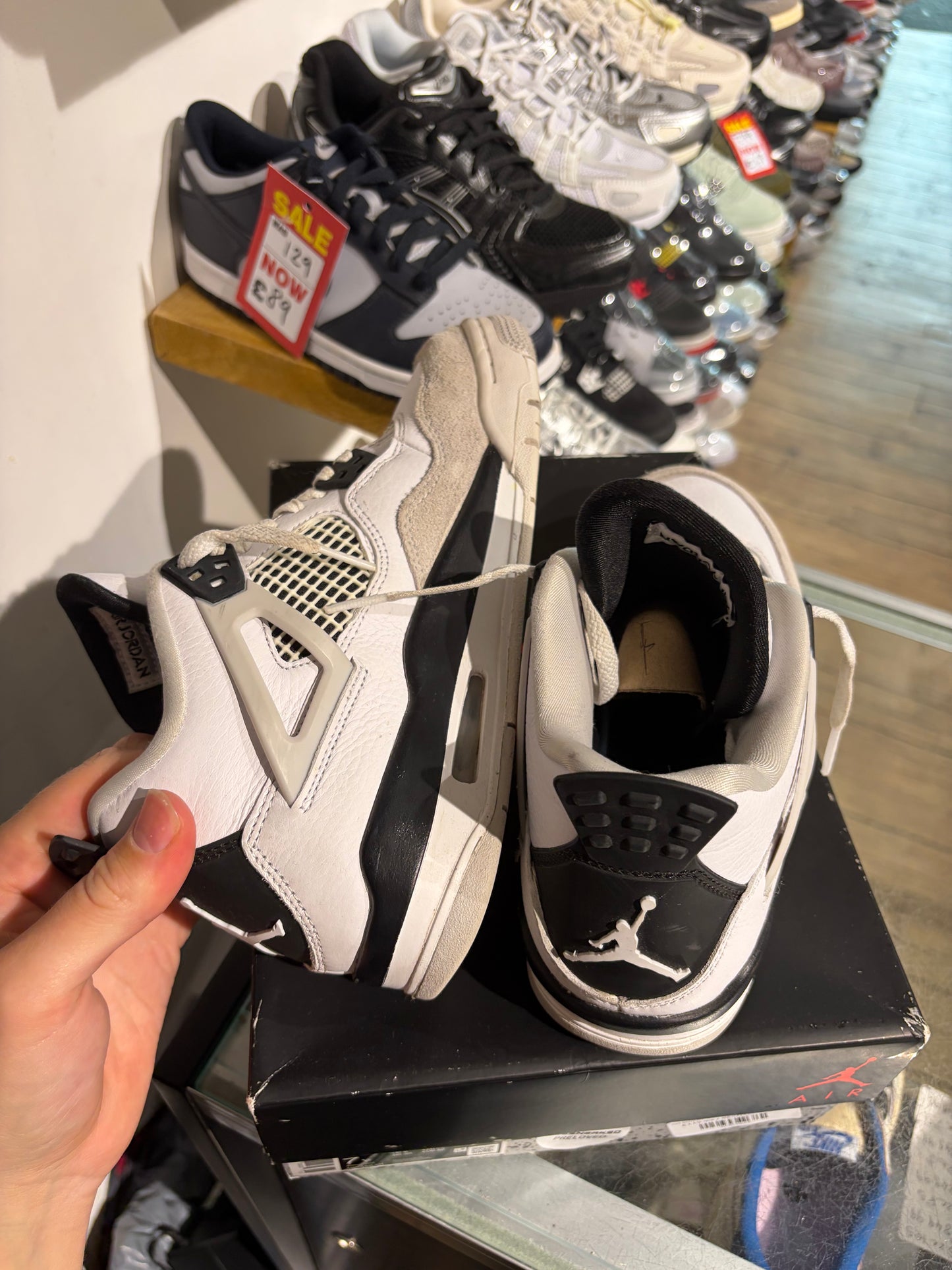 GS Jordan 4 Military Black UK 6 #179