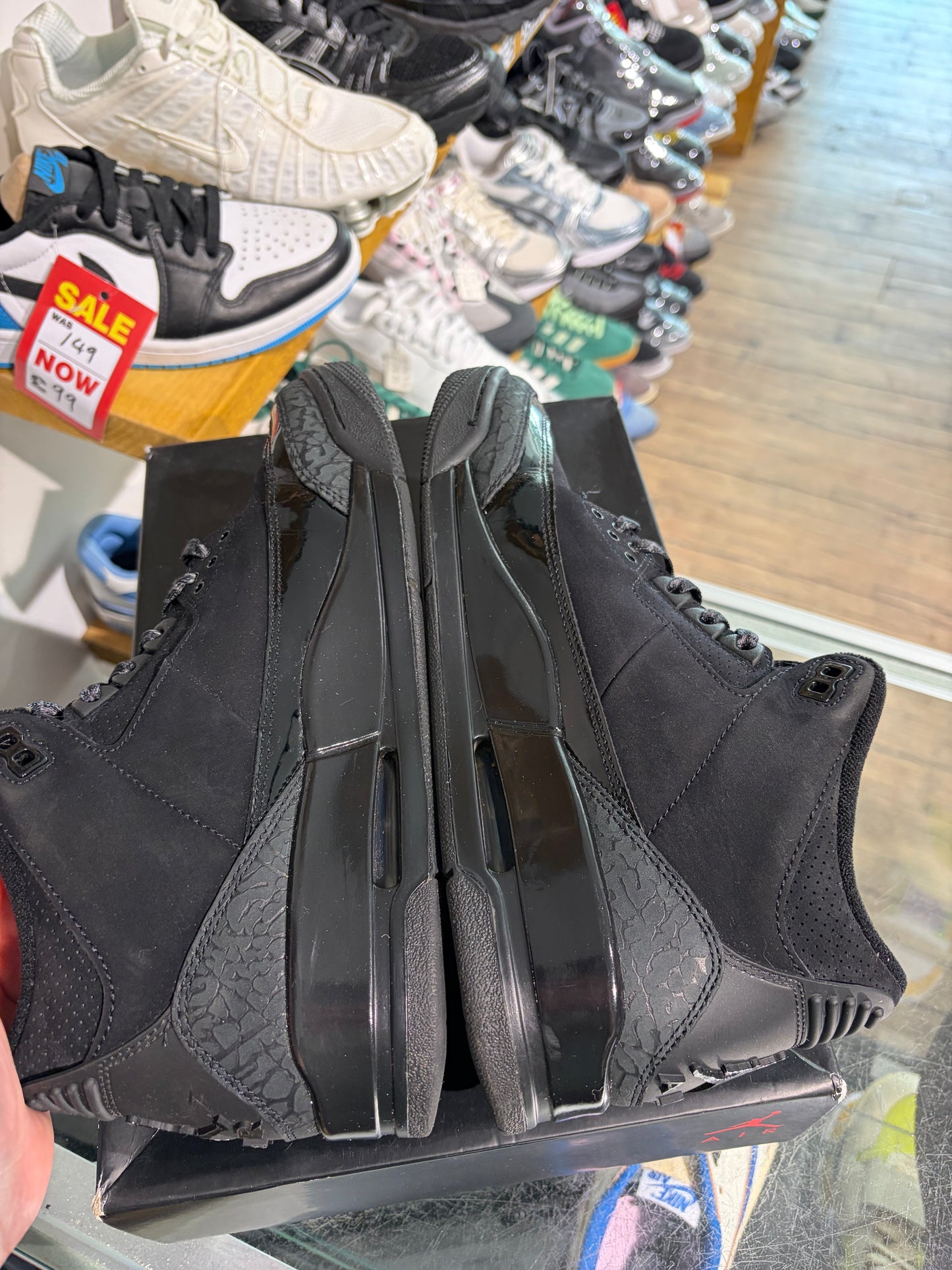 Jordan 3 Black Cat UK 8