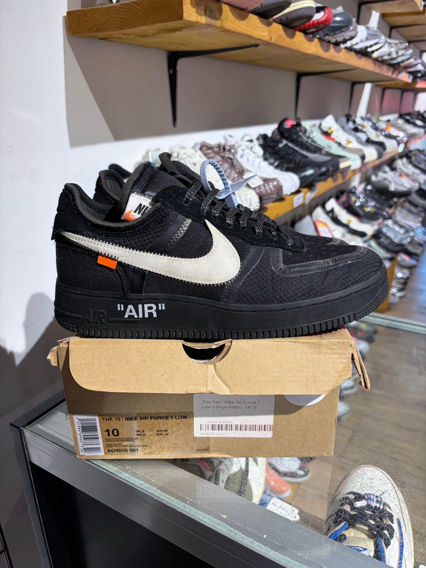 Nike AF1 x OW Black UK 9 #53