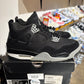 Air Jordan 4 Black Canvas UK 8.5