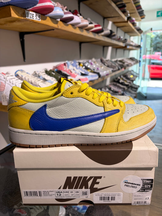 Air Jordan 1 Retro Low OG SP Travis Scott Canary (W) UK 9.5