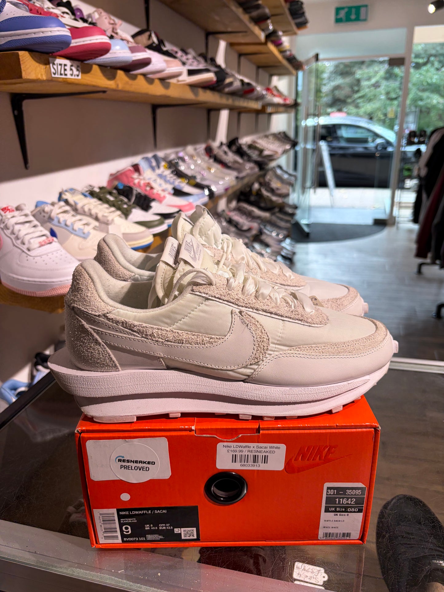 Nike LDWaffle x Sacai White UK 8