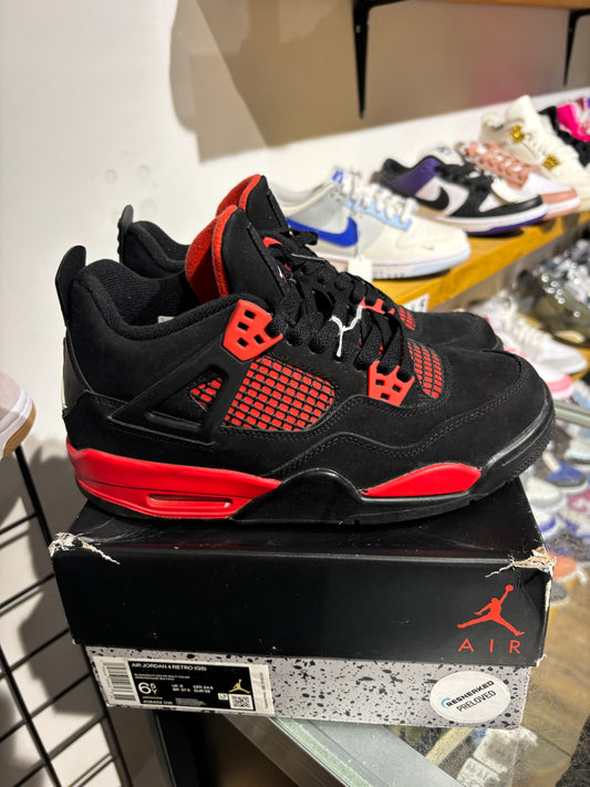 Jordan 4 Red Thunder UK 6 (GS)