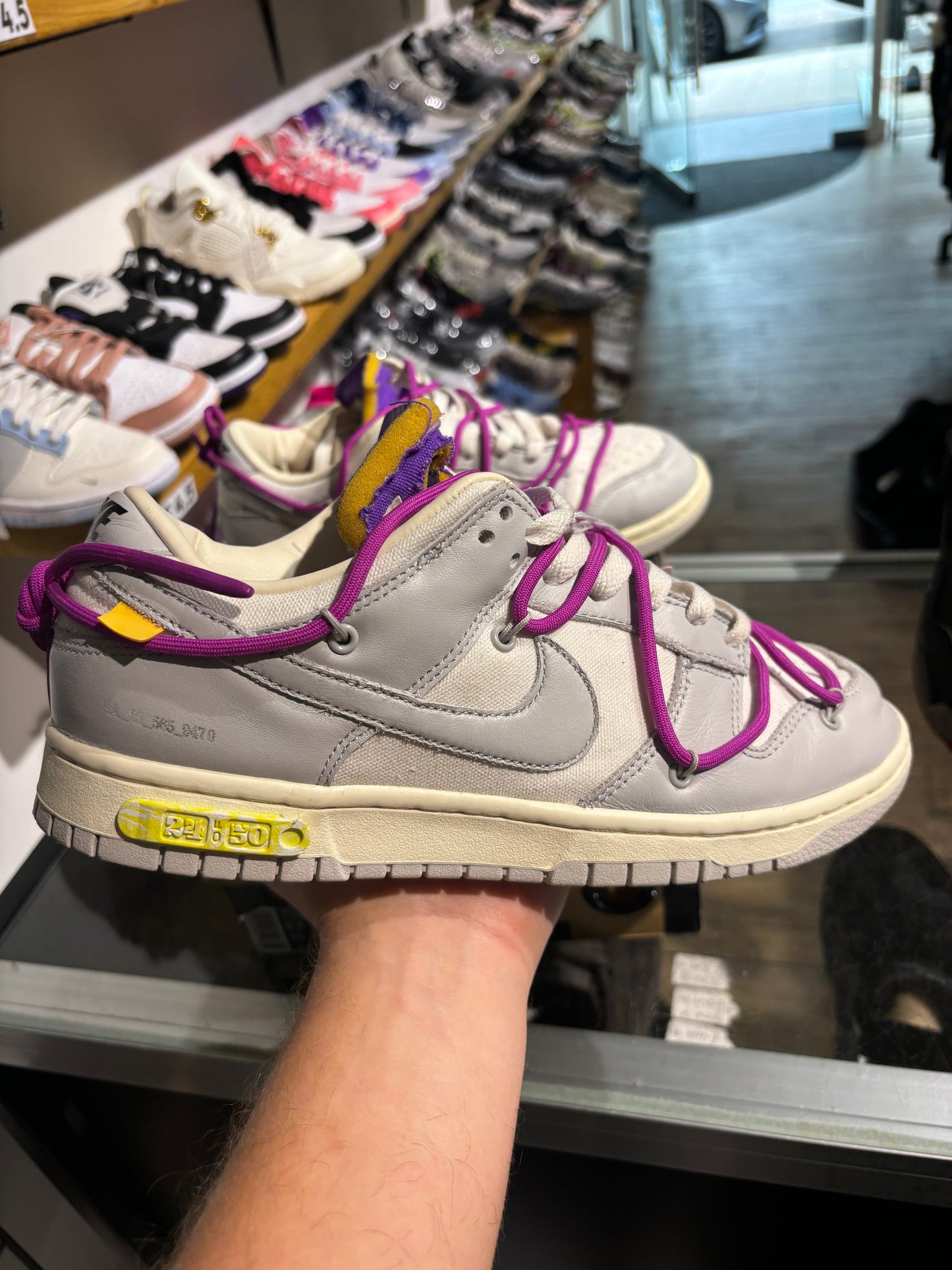 Off White Nike Dunk Low Lot 24 UK 8
