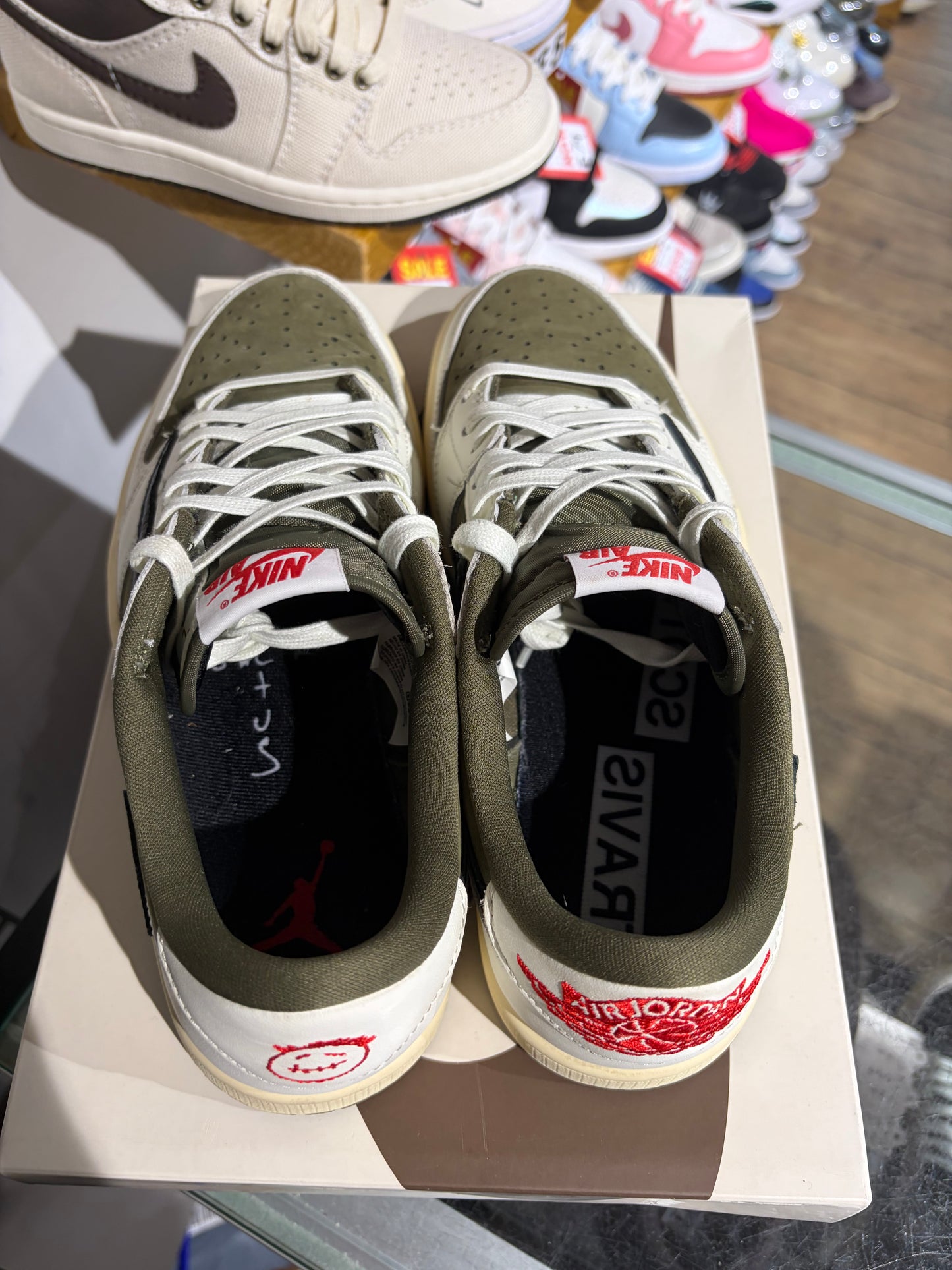 Air Jordan 1 Low Travis Scott Medium Olive UK 7
