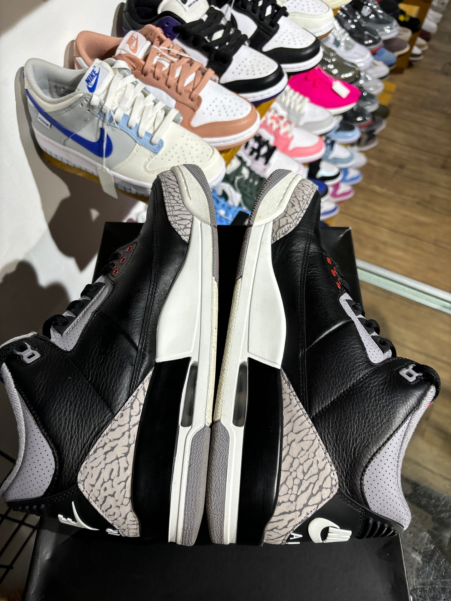 Air Jordan 3 Black Cement UK 9.5