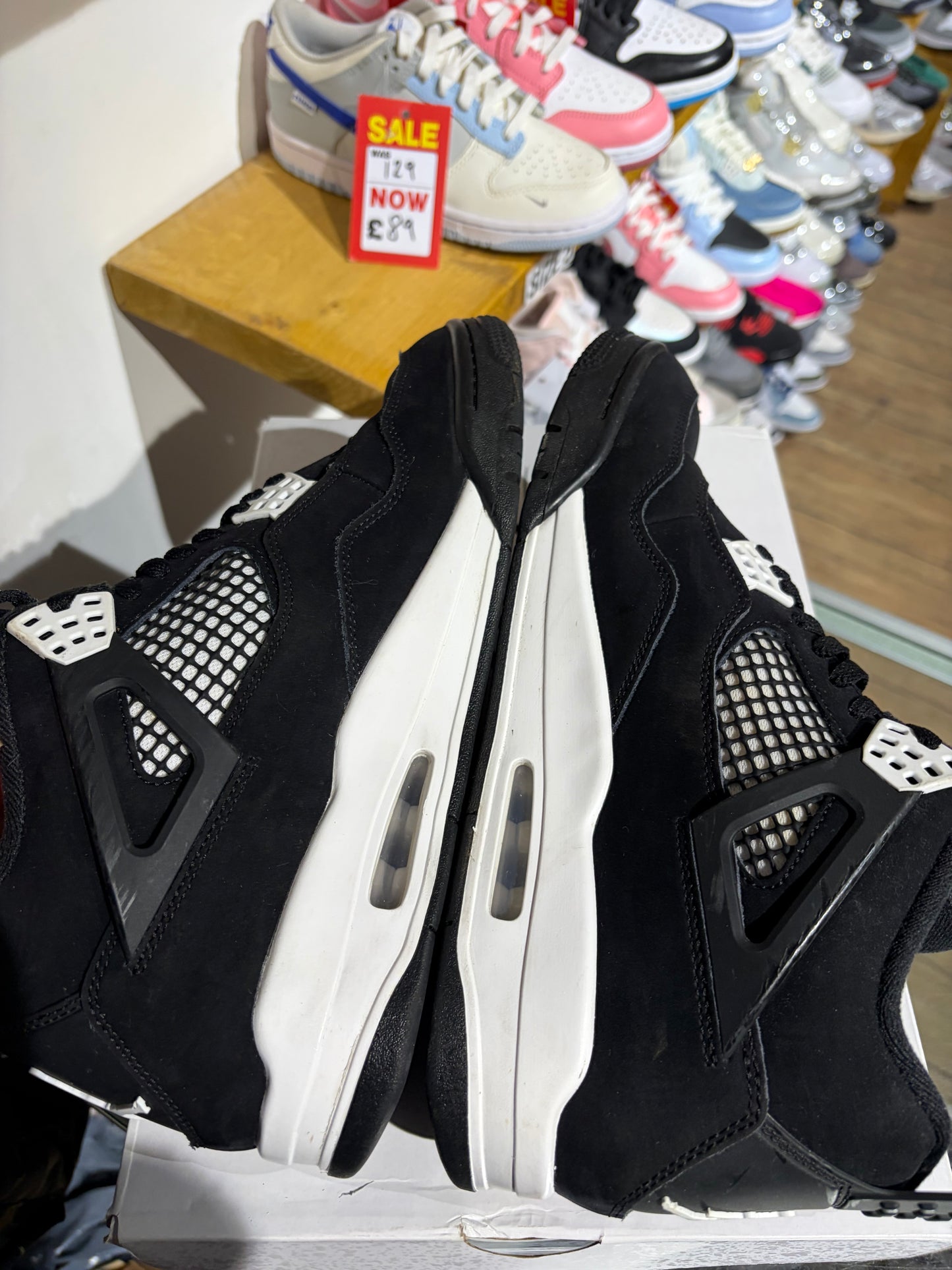 Jordan 4 White Thunder UK 10