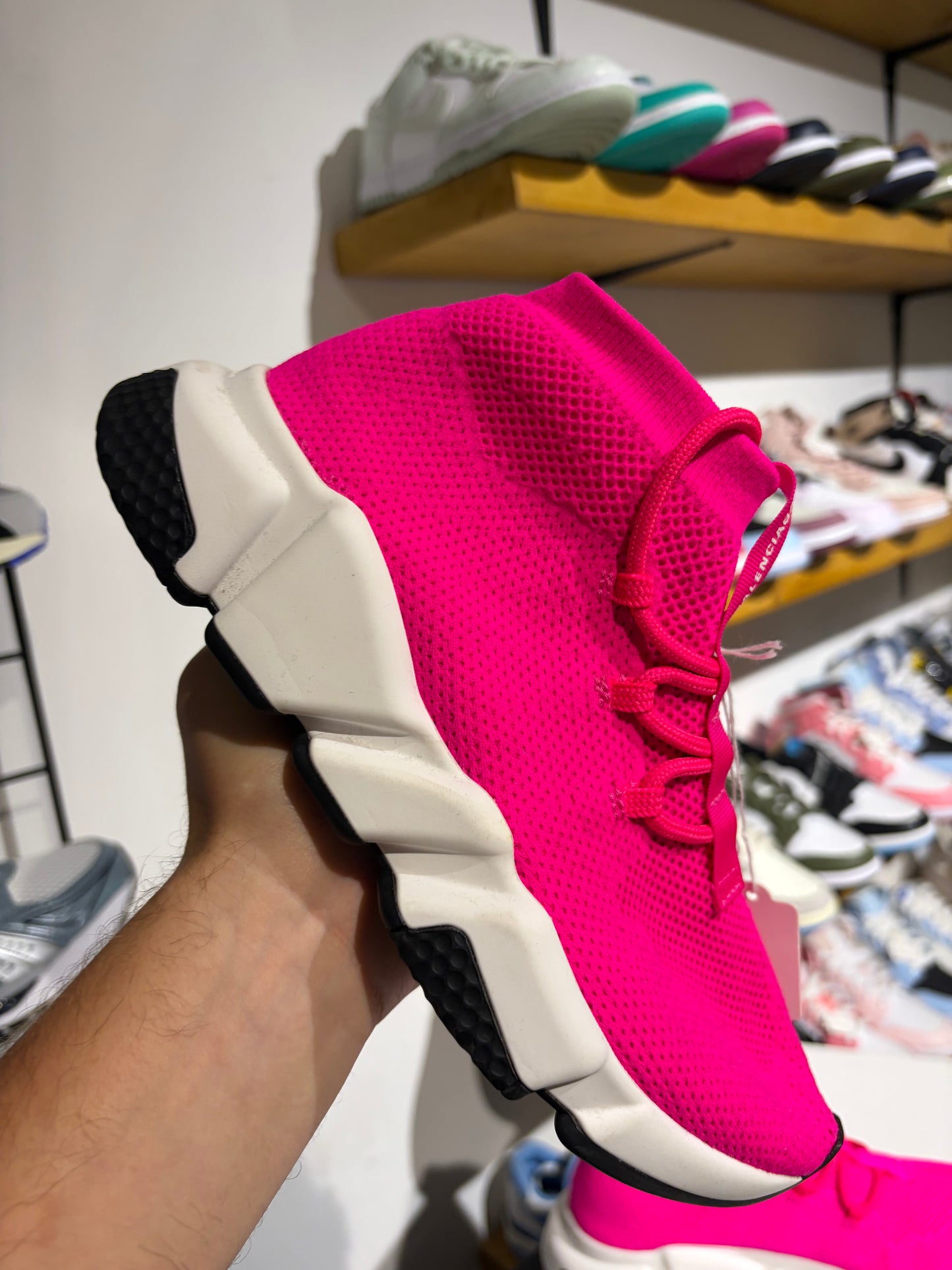 Balenciaga Pink Sock Runner UK 4