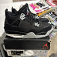 Jordan 4 Black Canvas UK 4 (GS)