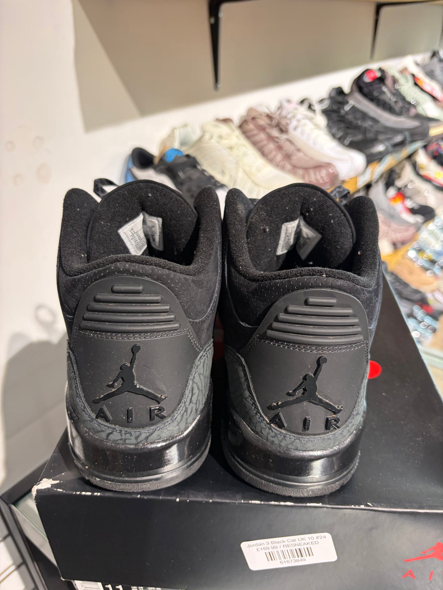Jordan 3 Black Cat UK 10 #24