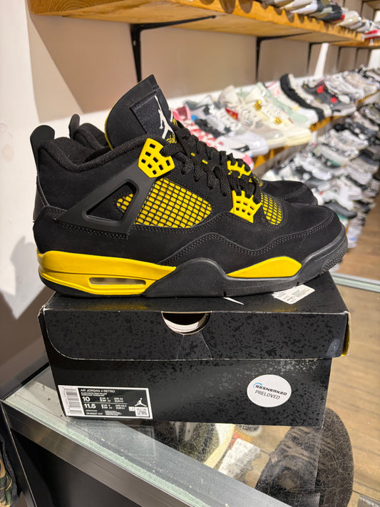 Jordan 4 Yellow Thunder UK 9