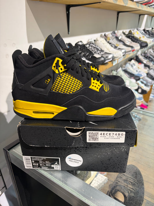 Jordan 4 Yellow Thunder UK 8